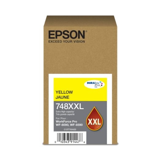 Cartuchos de Tinta Epson Yellow para WF-6090, WF-6590 69ML (Alto rendimiento - 7,000 páginas)