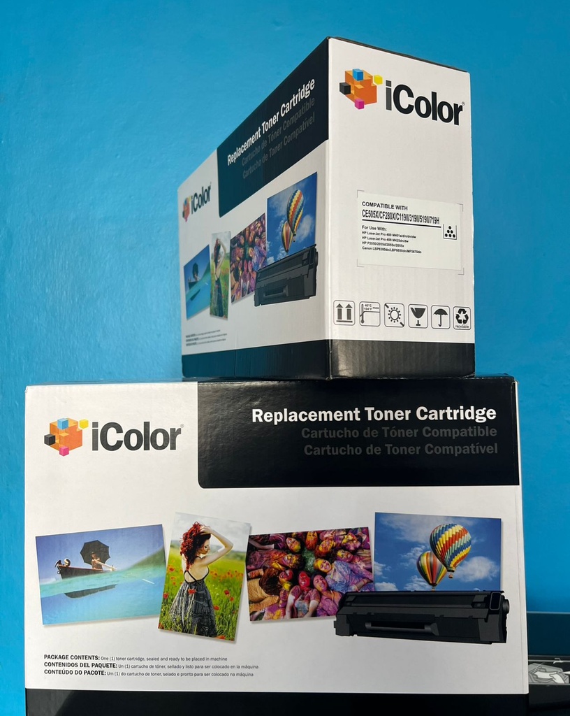 TONER ICOLOR COMPATIBLE CON HP M401a/d/n/dn/dw, M425dn/dw, P2050/2055n/2055X, CANON MF6160 LBP6300dn/LBP6650dn/MF5870dn (ALTO RENDIMIENTO)