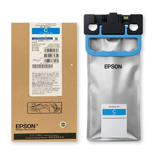 [T01D200] Cartucho de Tinta Epson Cyan para WF-C579RDTWF, WF-C579RD2TWF, WF-C529RDTW 182ML (Alto rendimiento - 20,000 paginas)