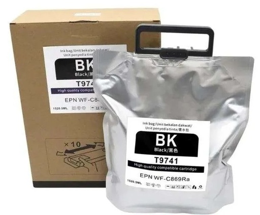 [T974120] Bolsas de Tinta Negra Epson para WF-C869R 1,520.5ML (Alto rendimiento - 86,000 páginas)
