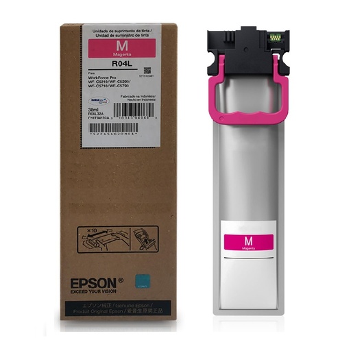[R04L] Bolsa de Tinta Epson Magenta para WF- C5210, C5290, C5710, C5790 38ML (Rendimiento estándar - 5,000 paginas)