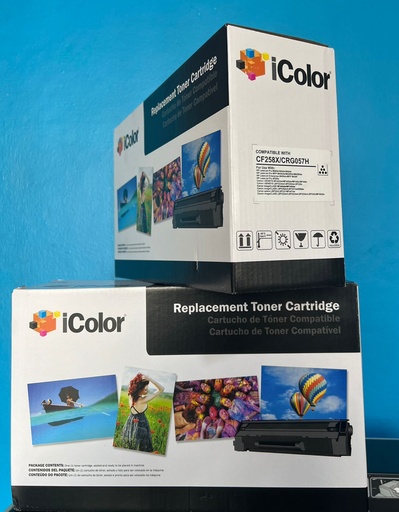[CF258X/CRG057H] Cartucho de toner para M404n, 404dn, 404dw, MFP M428dw, M428fdn, M428fdw, M406dn, MFP M430dw, M304a, MF443dw, Mf445dw, MF226x, MF449x,  LBP226dw, LBP227dw, 223dw, LBP222dw, LBP223dw, LBP225dn, LBP229x, MF442dw (ALTO RENDIMIENTO)