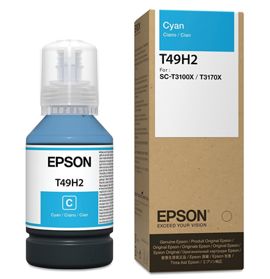 [T49H2] Botella de Tinta Cyan Epson para T3170X 140ML
